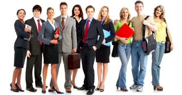 kleines Team von Mitarbeitern